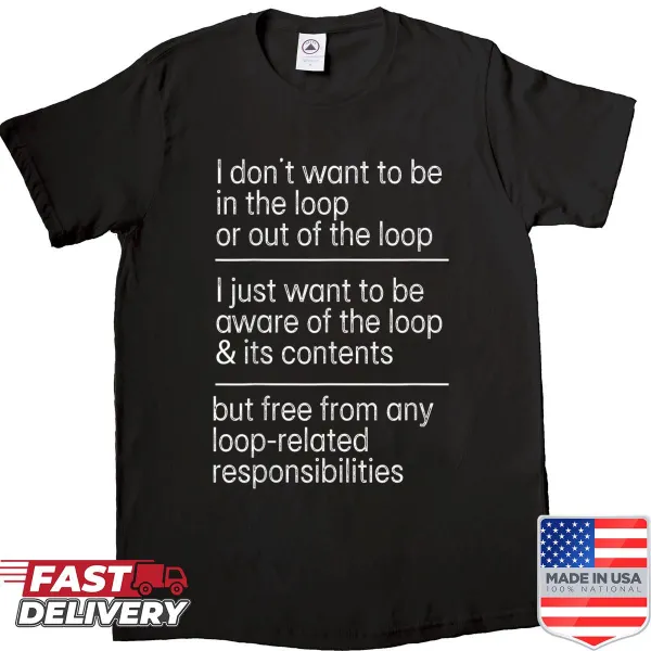 Humorous tee shirt with sarcastic text about social awareness