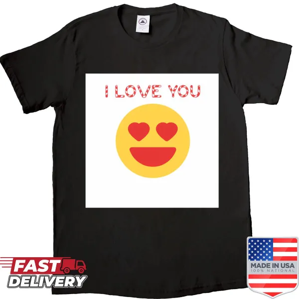 Shirt featuring the phrase 'I Love You' to express affection