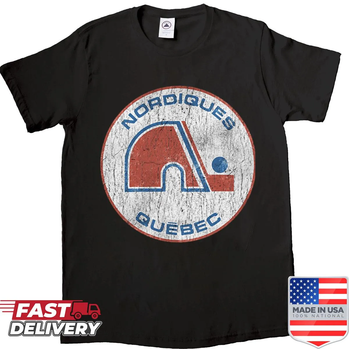 Minimalist ice hockey shirt featuring clean typography