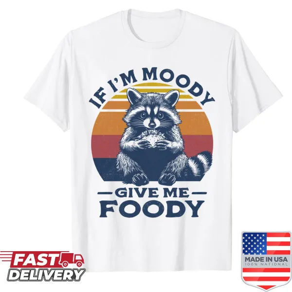Funny taco-loving raccoon shirt with playful phrase about food