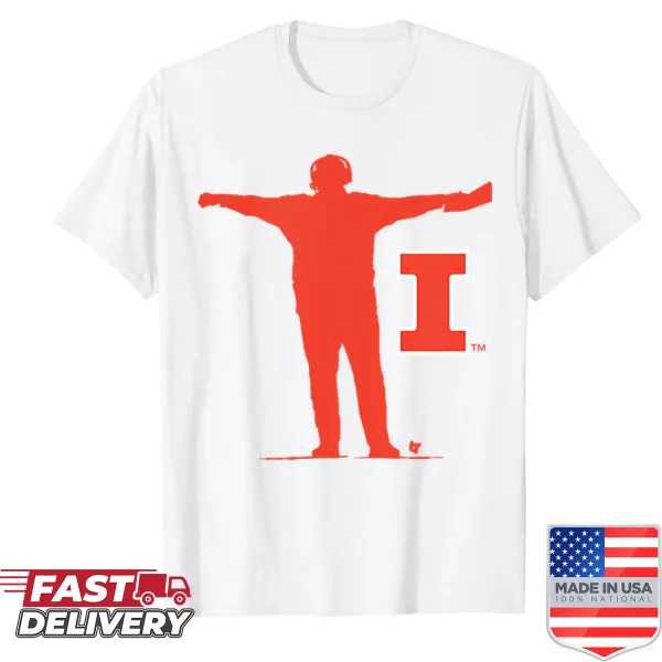 Illinois Fighting Illini shirt with classic coach sign design