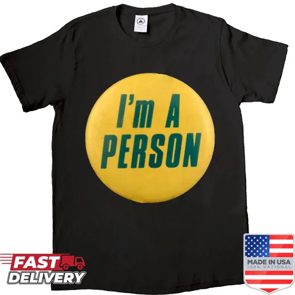Vintage art shirt with the message 'I'm A Person'