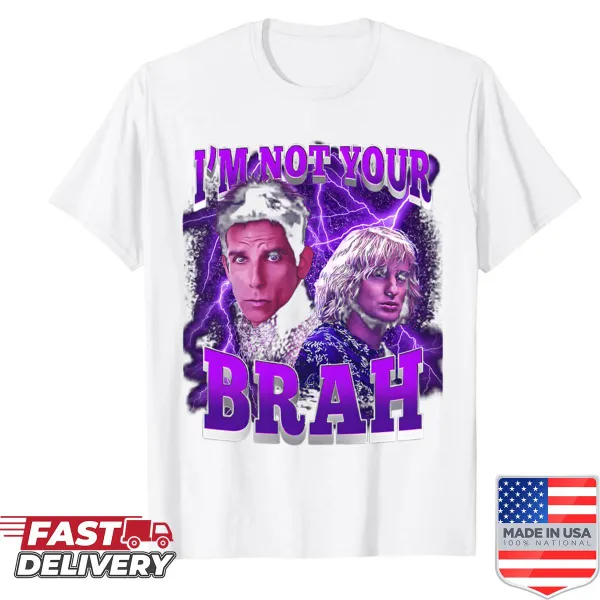 Sarcastic text-based shirt with a bold message.