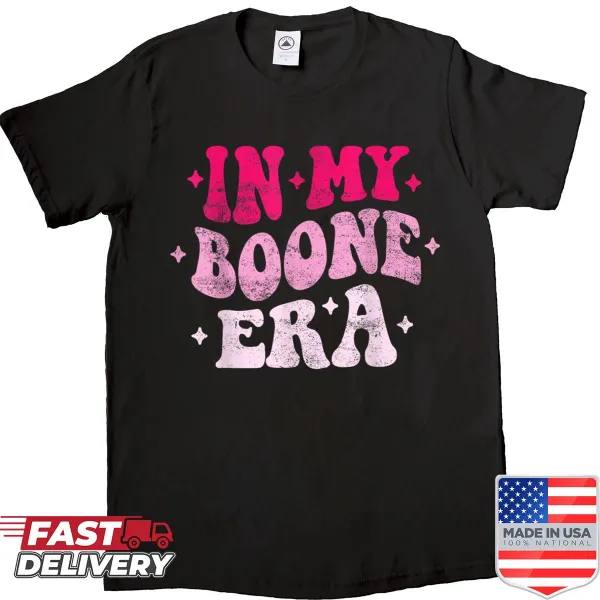 Playful shirt with a humorous phrase about 'Boone Era'.