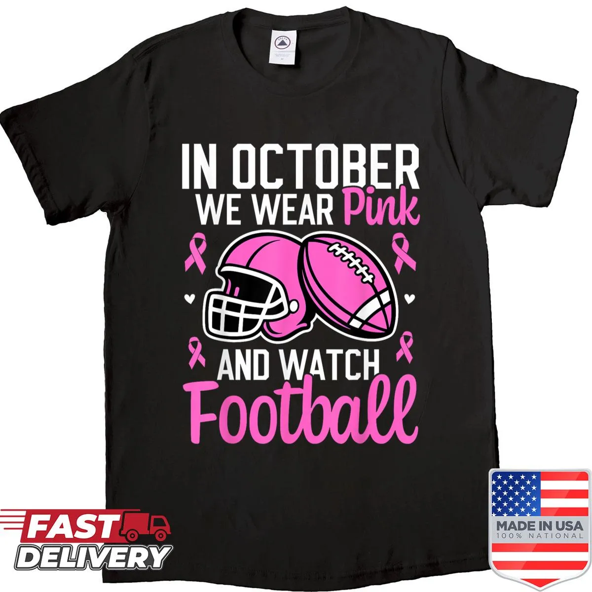 Football shirt with awareness message for October