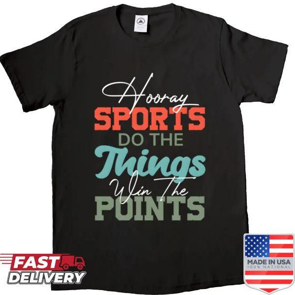 Ironic shirt for sports moms with playful text design