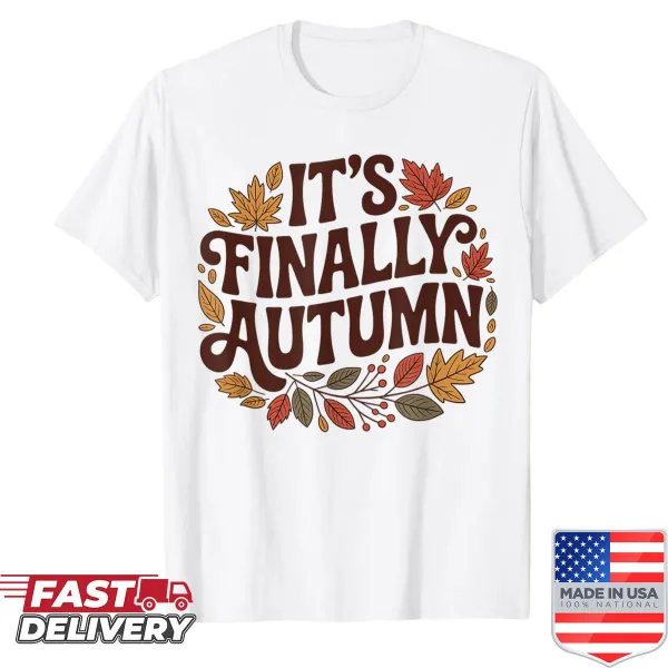 Vintage autumn-themed shirt promoting autism inclusion