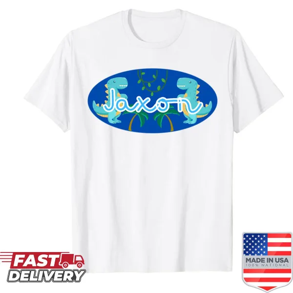 Personalized shirt with the name Jaxon