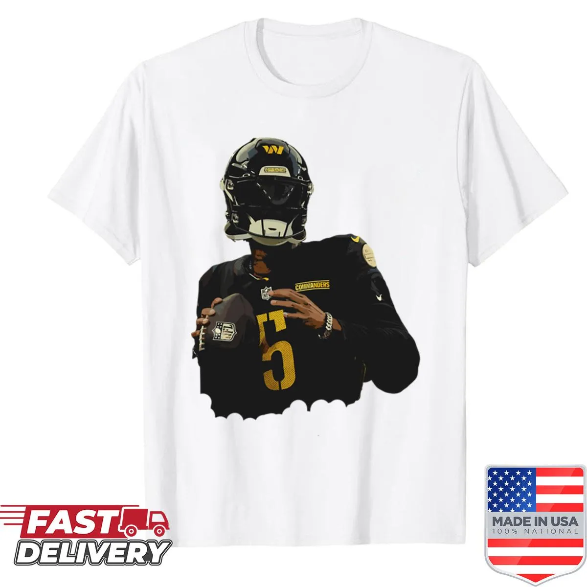 Vintage Jayden Daniels shirt featuring a classic sports graphic