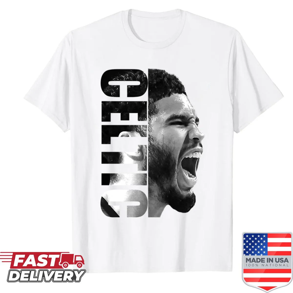 Illustrative T-shirt featuring Jayson Tatum design