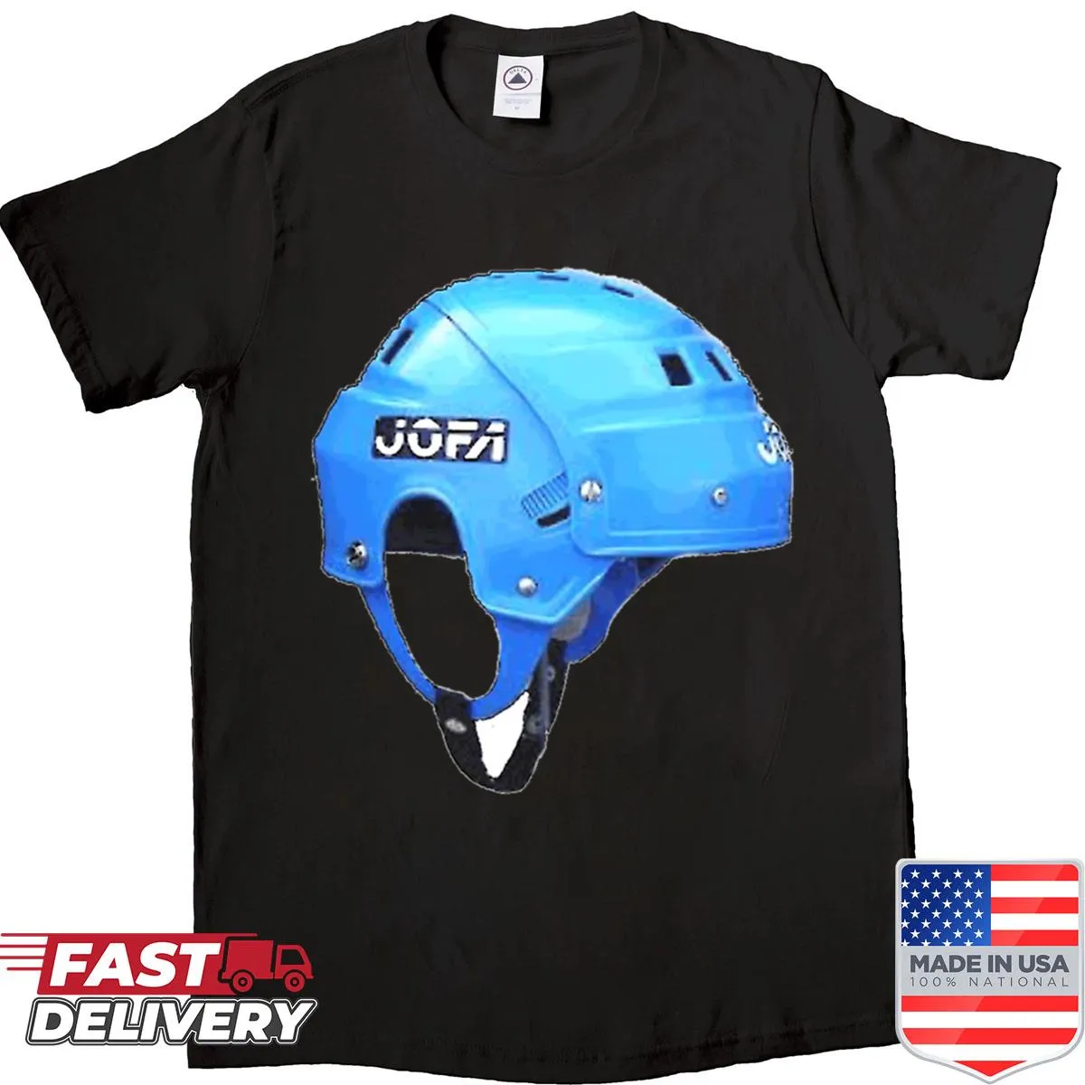 Jofa helmet logo shirt perfect for hockey enthusiasts