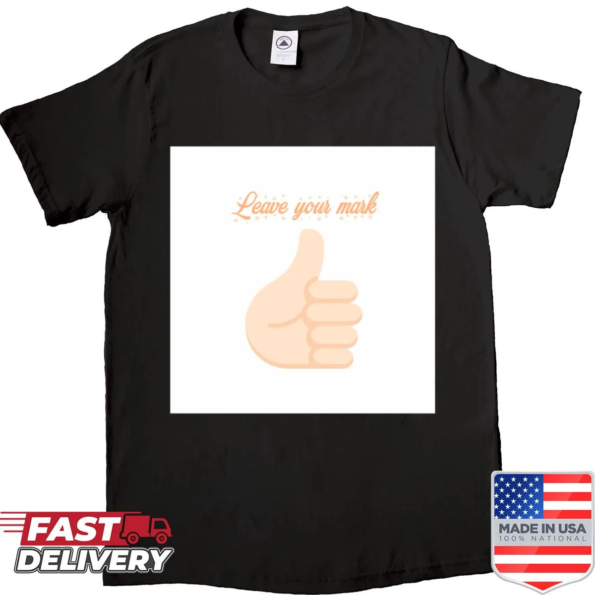 Inspirational shirt encouraging personal impact and creativity