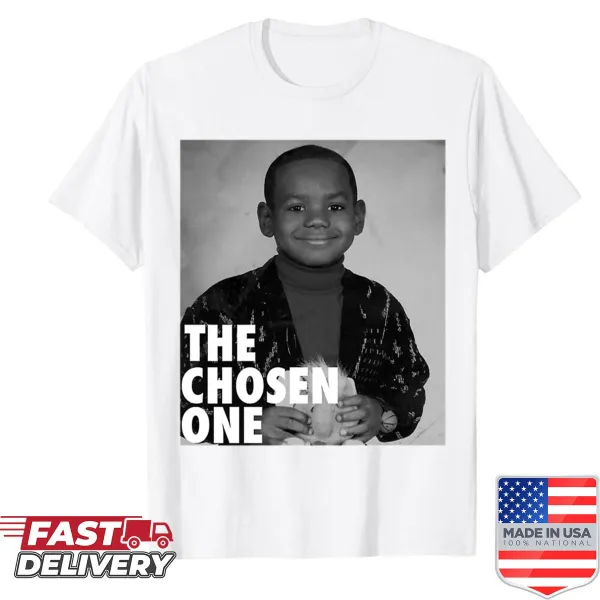 Graphic shirt featuring the nickname The Chosen One for Lebron James