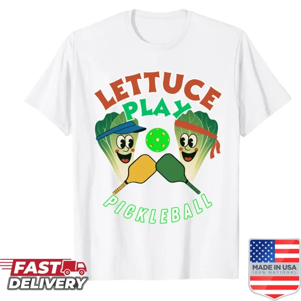 Funny oversized shirt with pickleball and veggie design