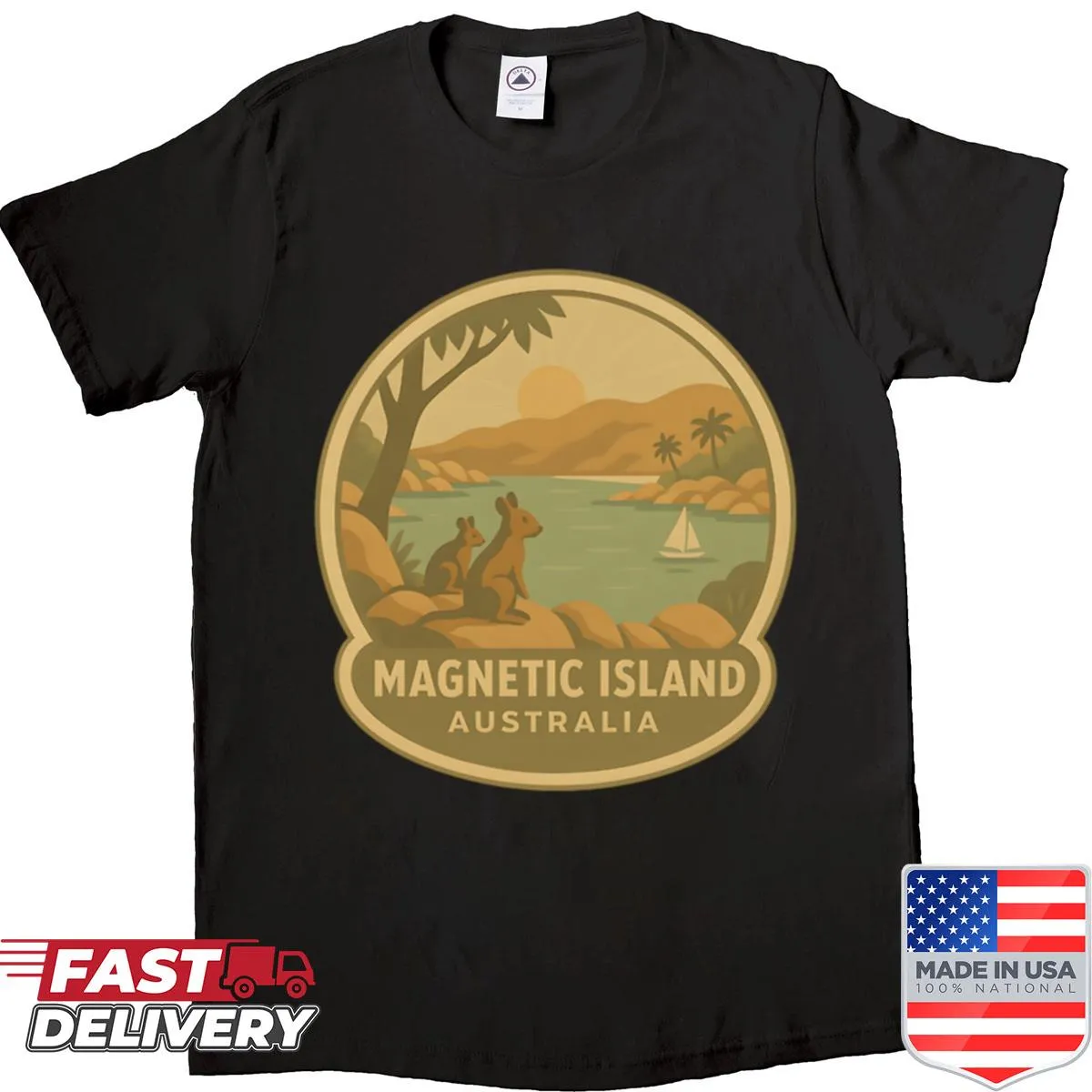 Illustrative shirt featuring Magnetic Island Queensland