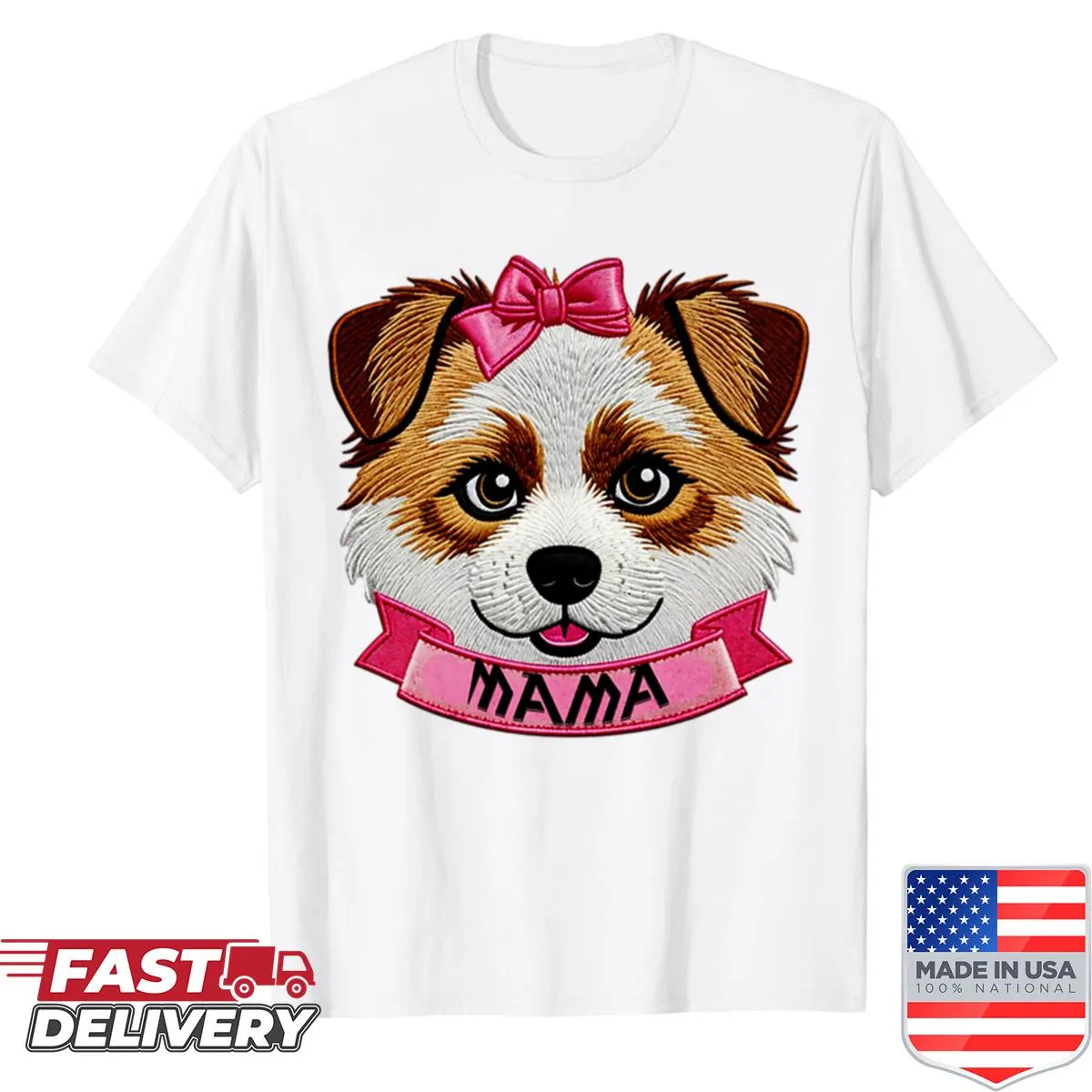 Heartwarming shirt for dog lovers with a playful graphic