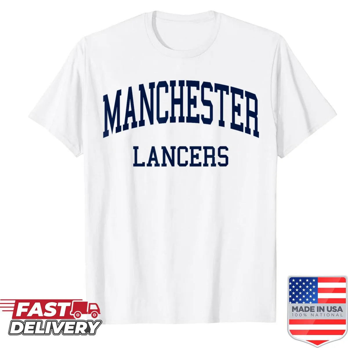Retro shirt featuring Manchester High School design