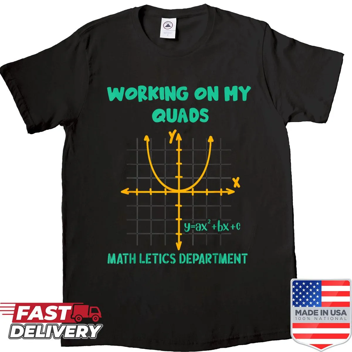 Playful Mathletics design combining algebra and fitness in a shirt