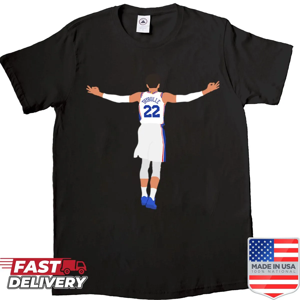 Inspirational basketball shirt featuring Matisse Thybulle