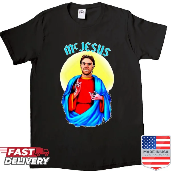 Playful hockey-themed shirt featuring a clever slogan