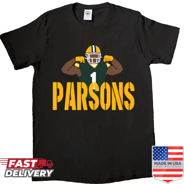 Bold graphic shirt featuring Micah Parsons' name