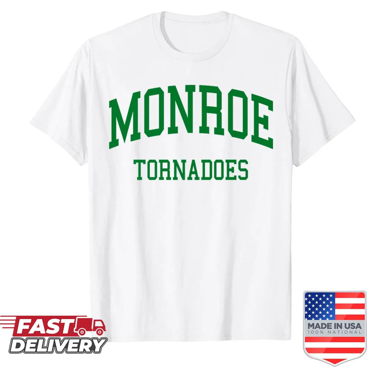 Retro Monroe High School shirt for alumni and students