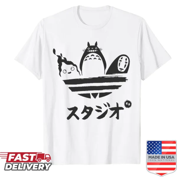Charming illustration of Totoro from My Neighbor Totoro