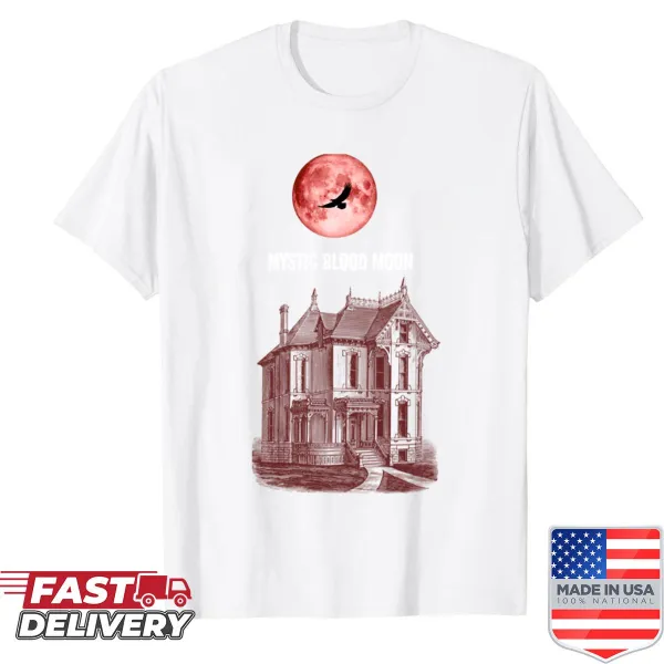 Mystic design featuring a blood moon for celestial enthusiasts