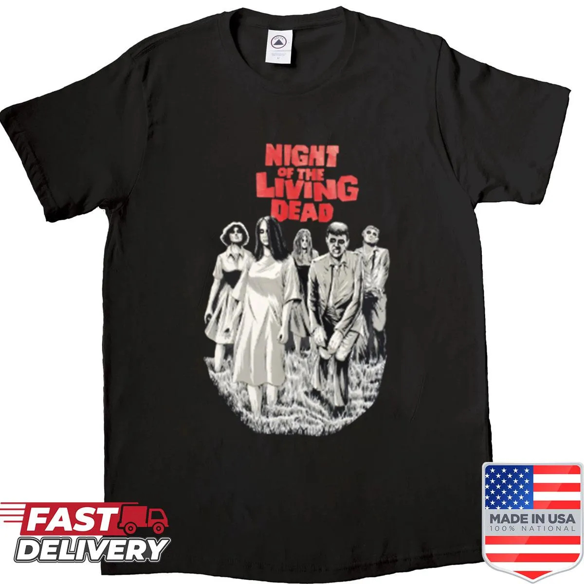 Illustration of Night Of The Living Dead for horror fans