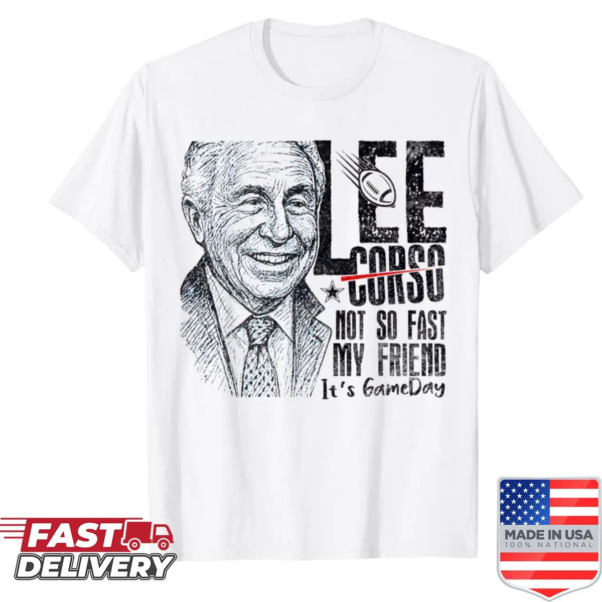 Football-themed shirt with humorous text for fans