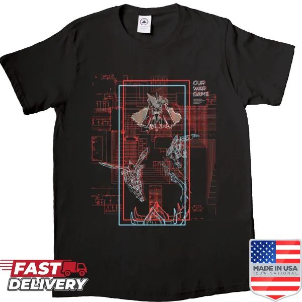 Bold gaming shirt with the phrase 'Our War Game'