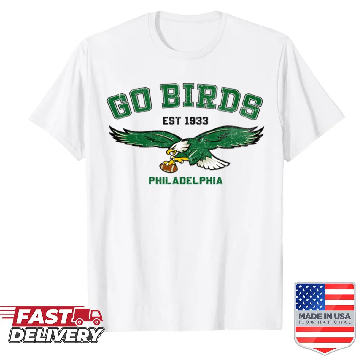 Vintage Eagles shirt celebrating Philadelphia football history