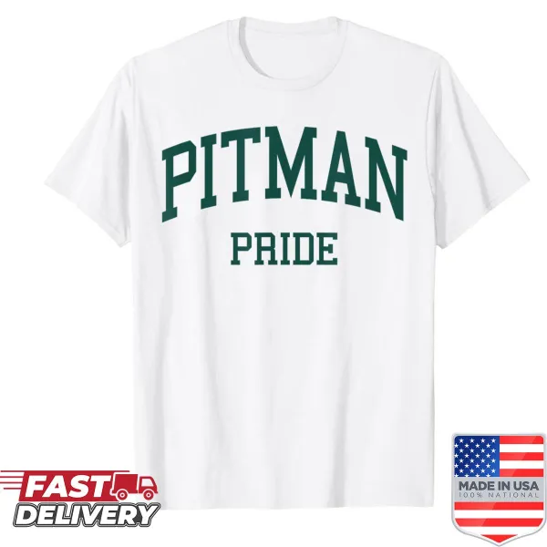 Retro Pitman High School shirt featuring classic fonts and graphics