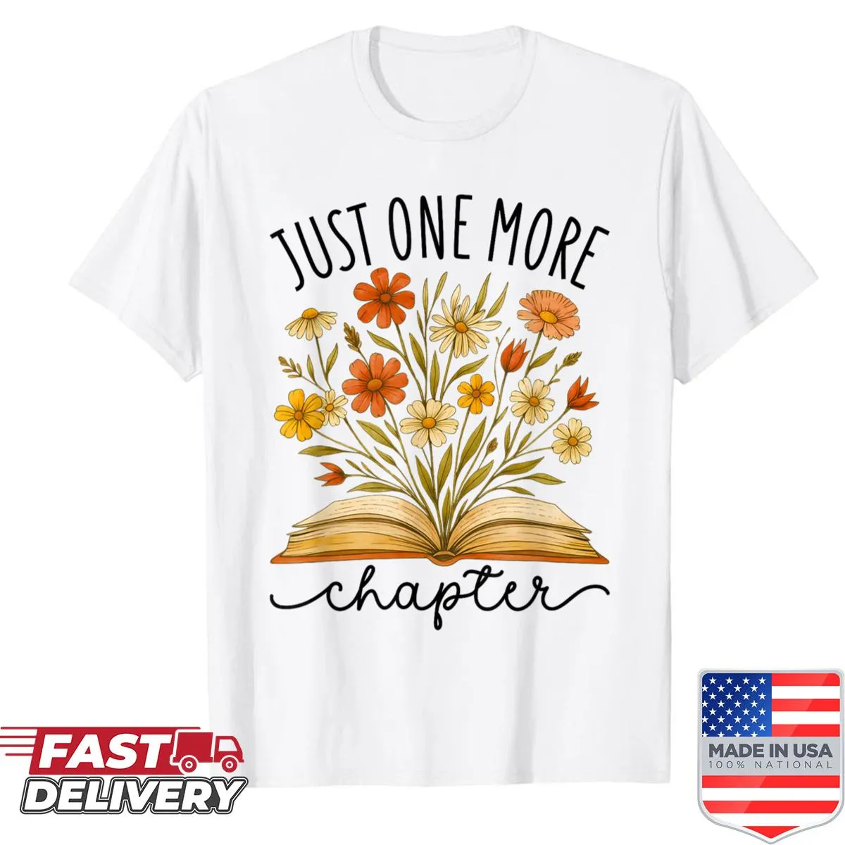 Inspirational shirt with 'Plant Your Mind Wildflowers' text
