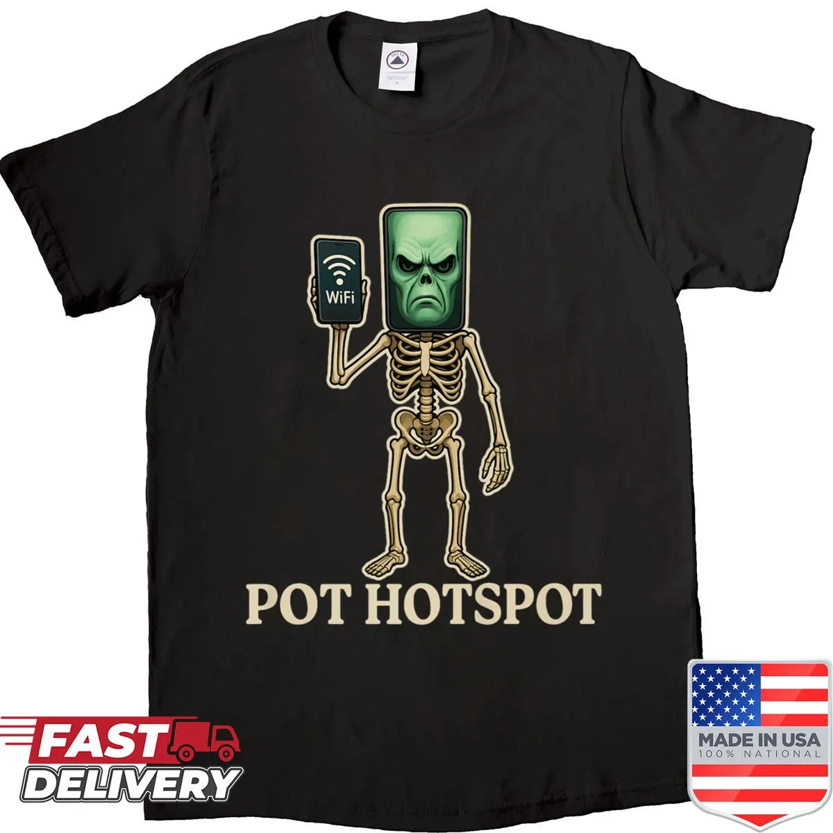 Funny Halloween skeleton cartoon shirt for kids