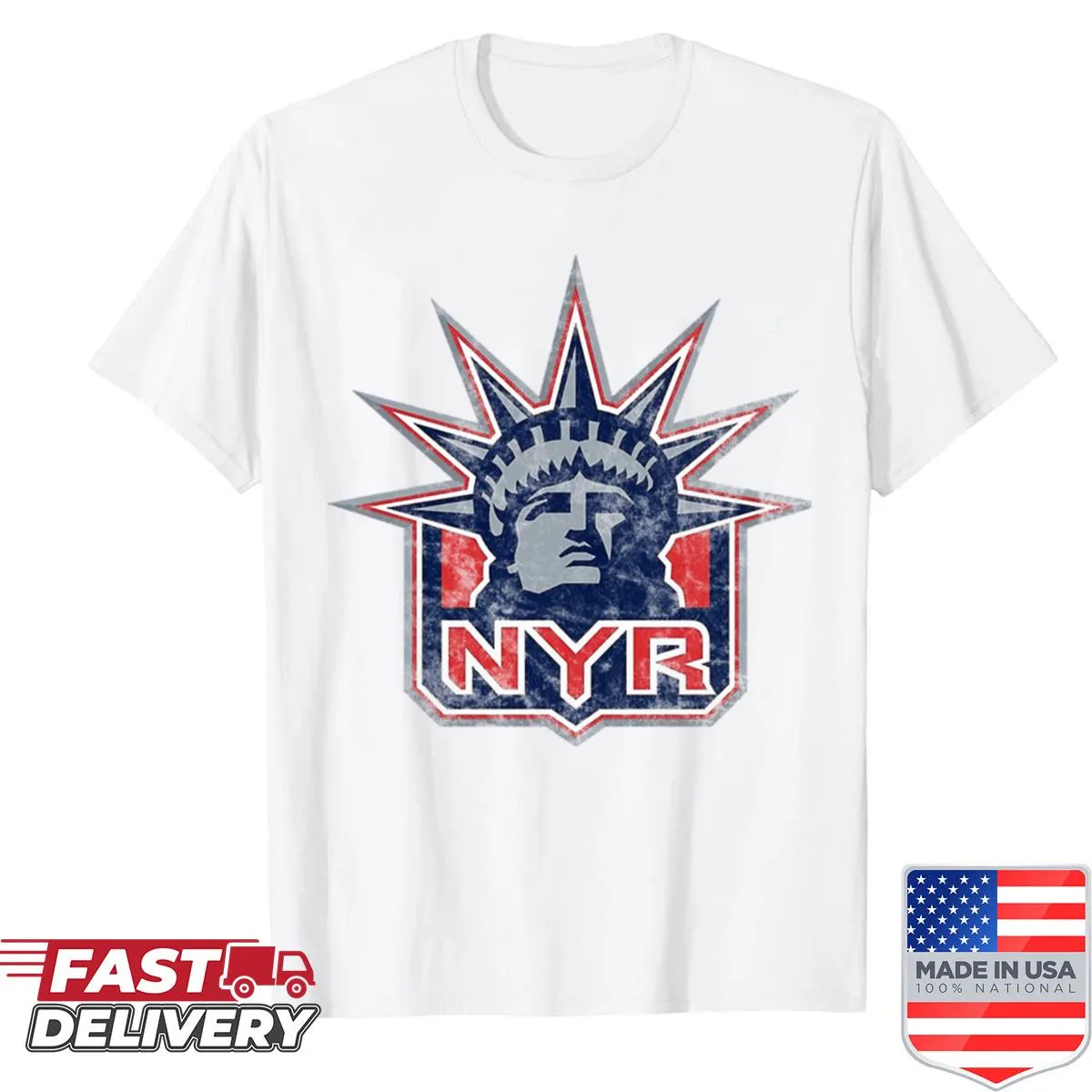 Faded Liberty logo silhouette on casual shirt
