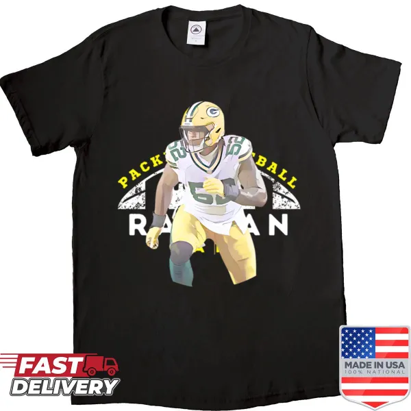 Football art shirt featuring Rashan Gary for Packers fans