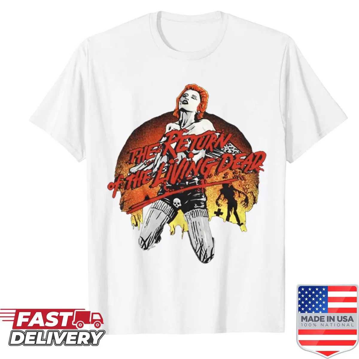 Return of the Living Dead T-shirt with horror film design