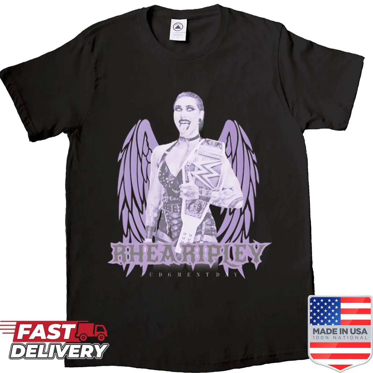 Rhea Ripley themed shirt with wrestler queen design