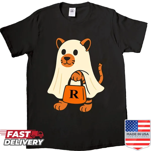 Cute Ritchie Ghost graphic on shirt for kids celebrating Halloween