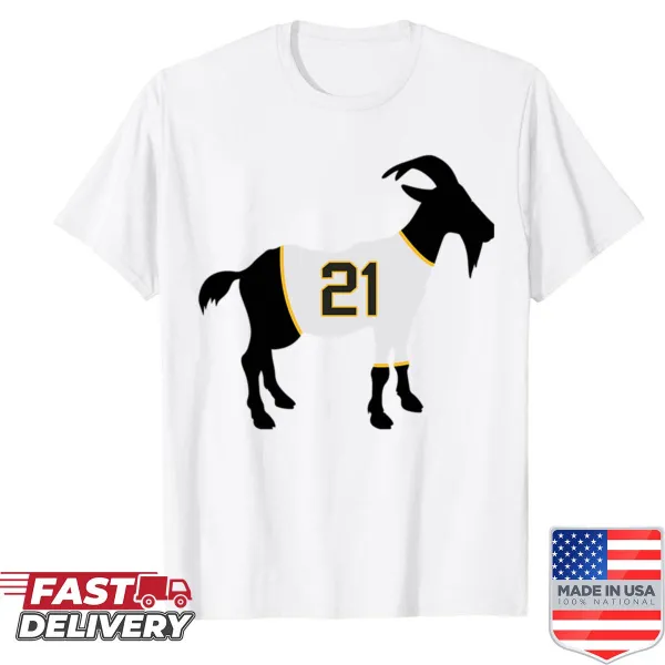 Oversized shirt featuring Roberto Clemente tribute illustration