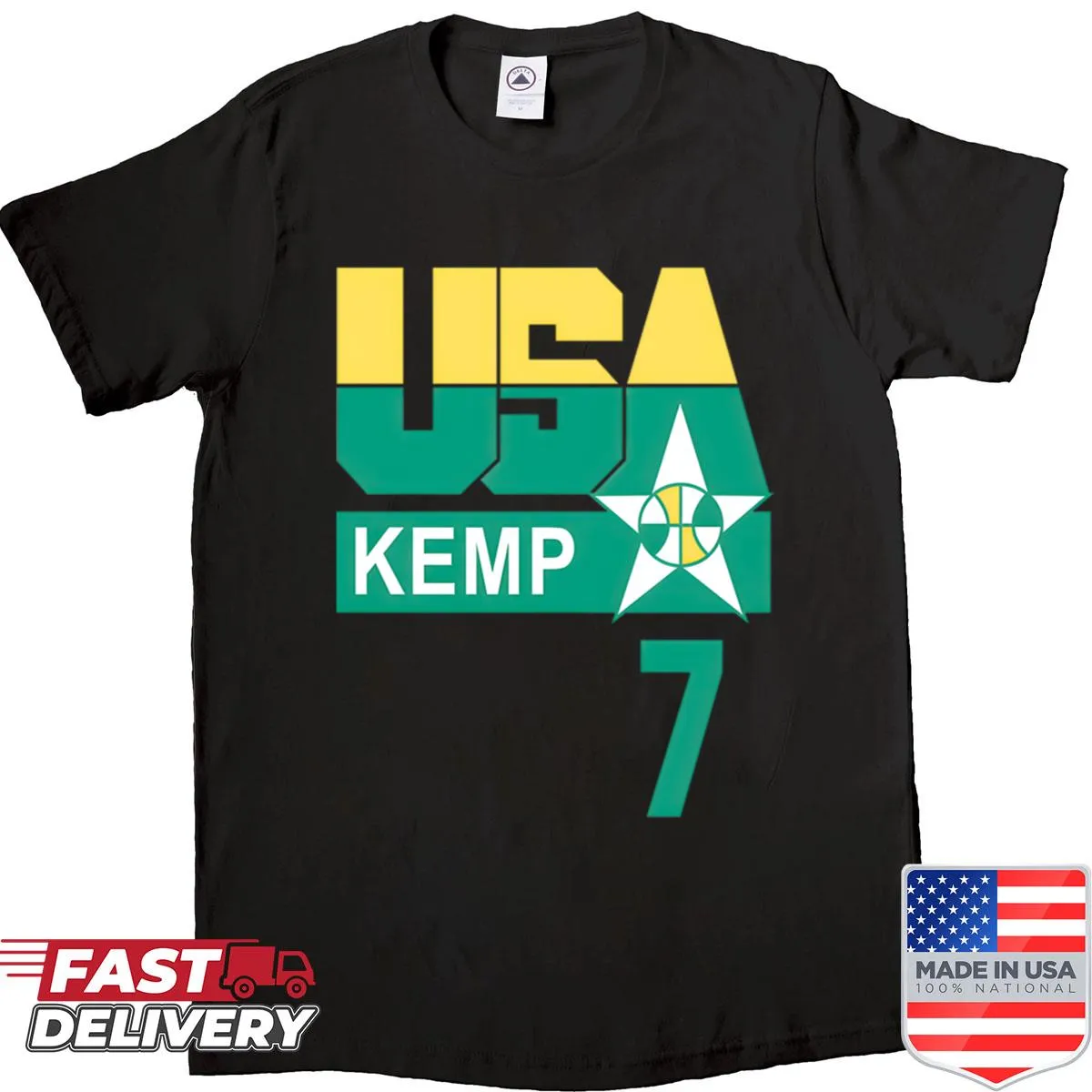 Seattle Supersonics jersey shirt with number 7