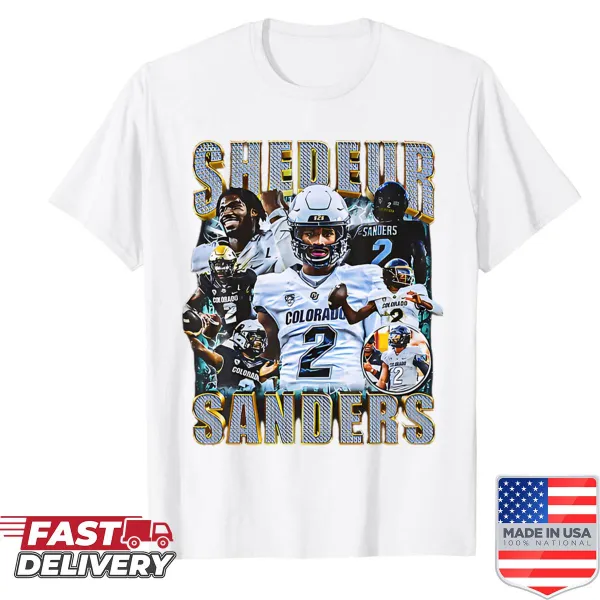 Retro graphic Shedeur Sanders T-shirt