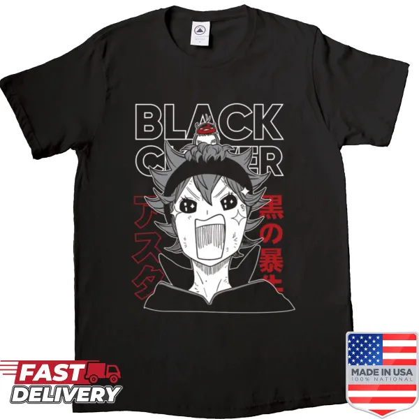 Illustrated shirt featuring a silent magic fighter character