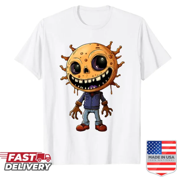 Whimsical tee featuring a playful Smiley Fiend graphic