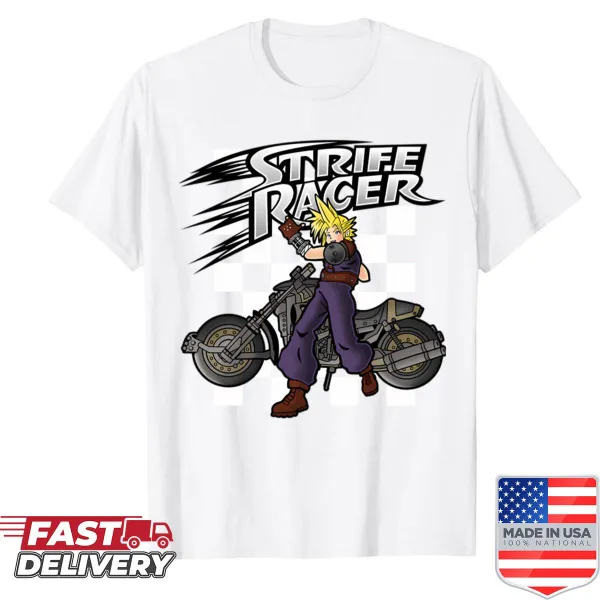 Illustration of a racing car on shirt for racing fans