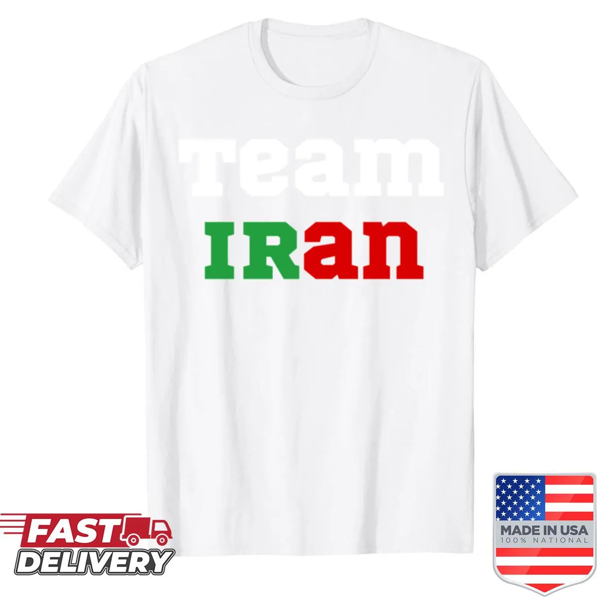 Sport shirt showcasing Team Iran's pride in an athletic design