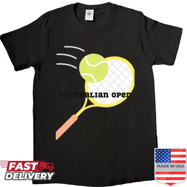 Shirt featuring a bold tennis graphic design