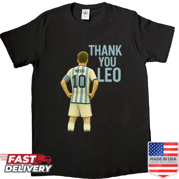 Oversized shirt paying tribute to Leo Messi with heartfelt graphics