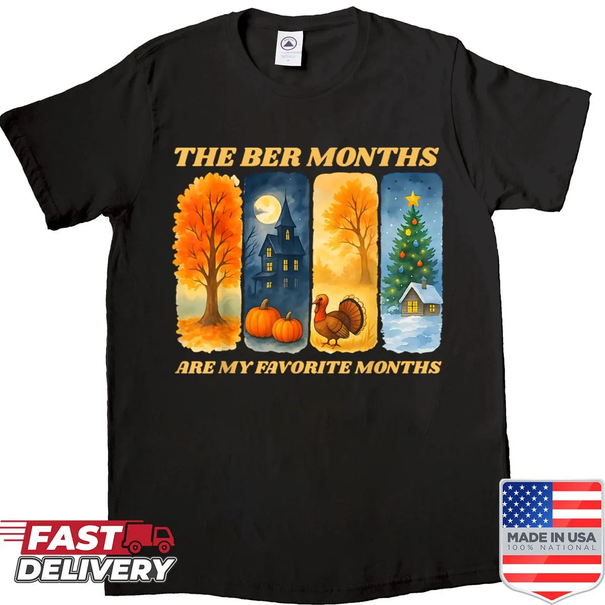 Nostalgic shirt celebrating the 'ber months' from September to December